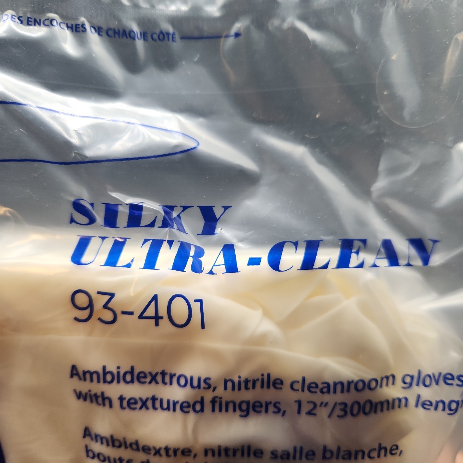 200 Ansell Nitrilite 93-401 Clean Nitrile Gloves (2 PACKS, 100 EA) Size XL 9-9.5
