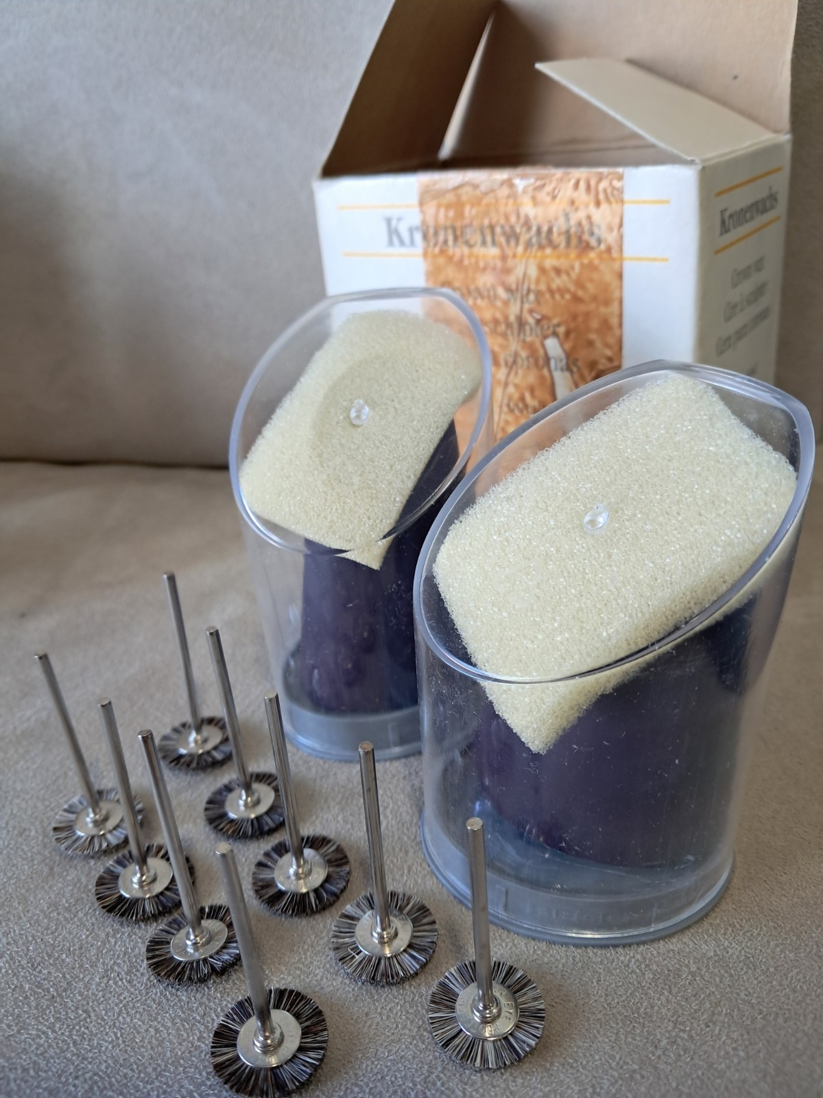 BEGO Kronenwachs Brush Wheel Metal Head Dental Laboratory MPN 40042