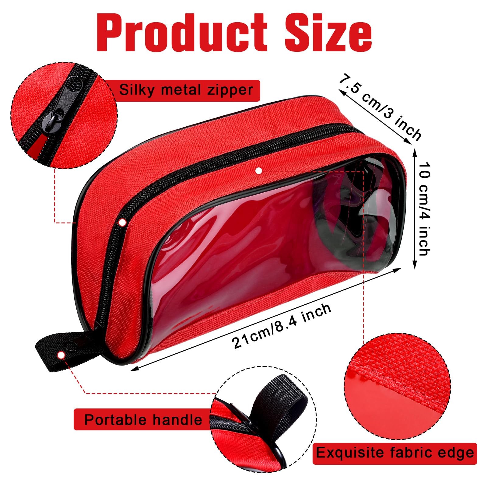 Oudain 8 Pcs First Aid Bag Empty 8 Colors First Aid Pouches Portable Medical