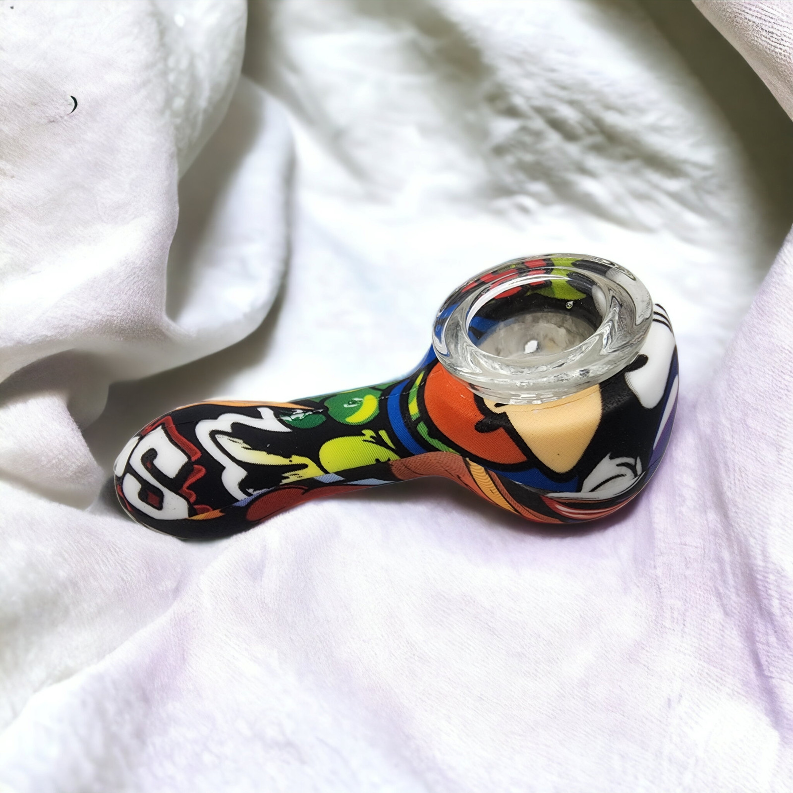 Small Printed Silicone Travel Pipe