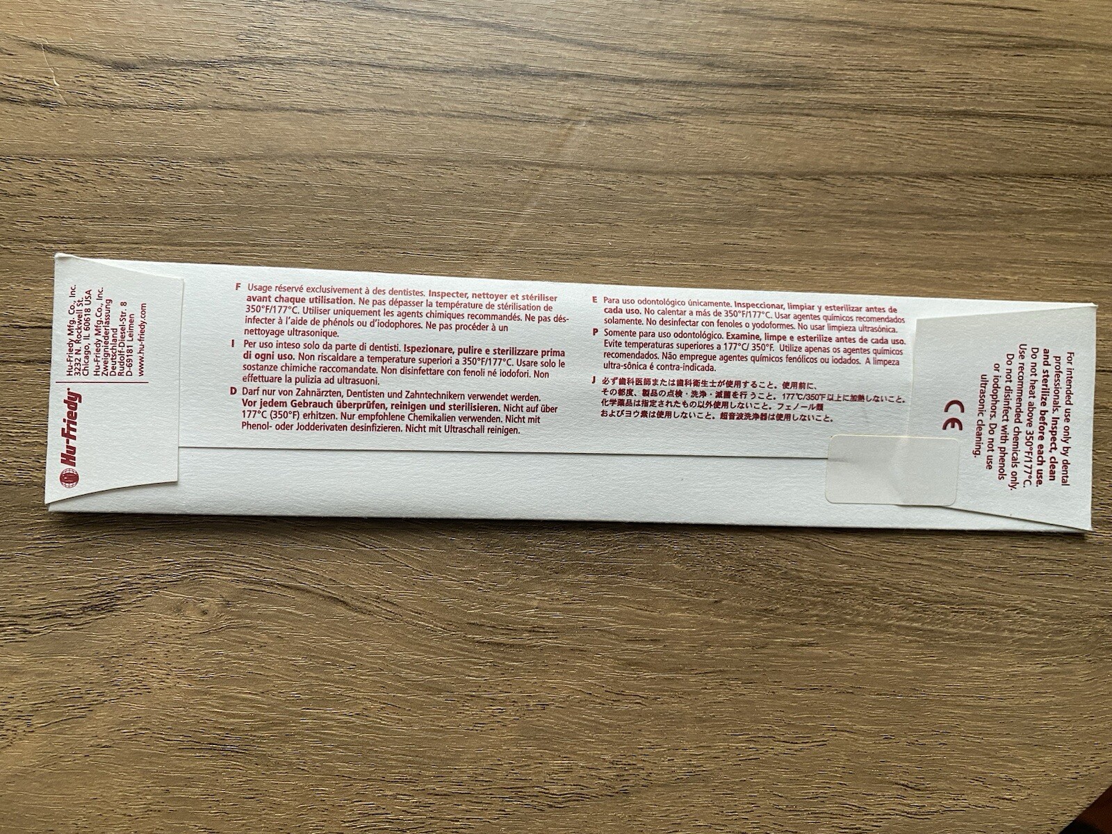 Hu- Friedy # 2 Felt Anodized Composite Instrument – CI0120