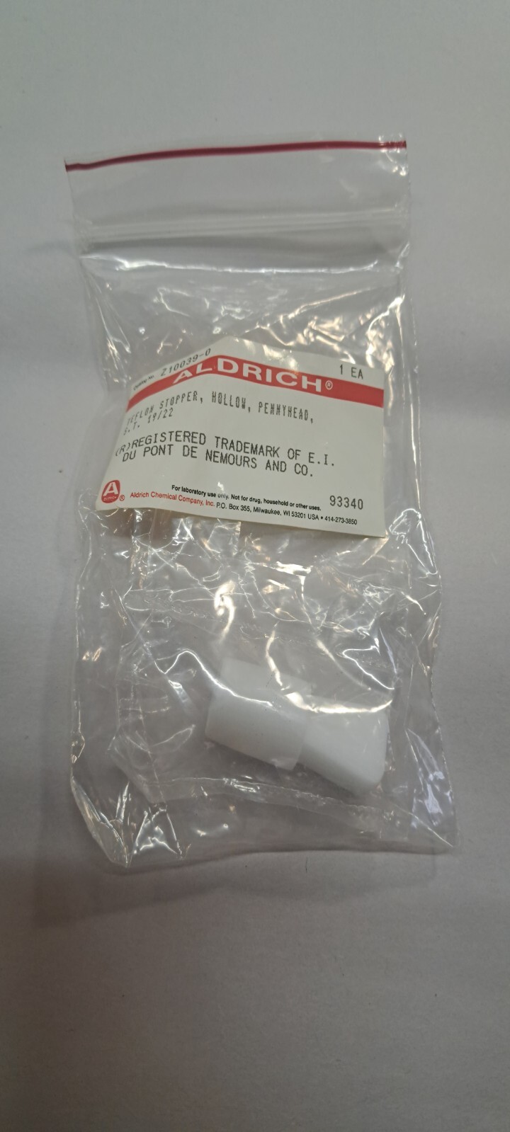 Z100390 Sigma-Aldrich PTFE stopper for Macro Diazald® kit