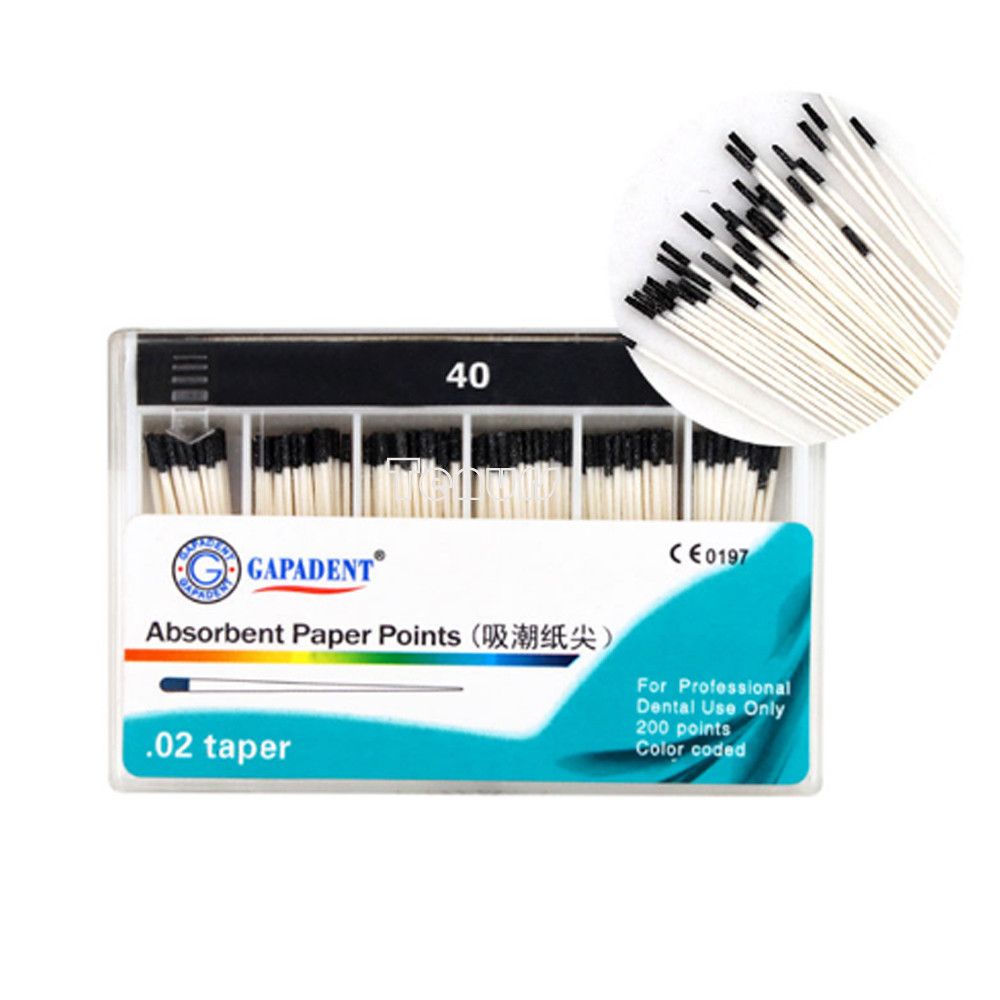 10Box Dental Absorbent Paper Points GP0.02/4/6 15-40# 7 size optional