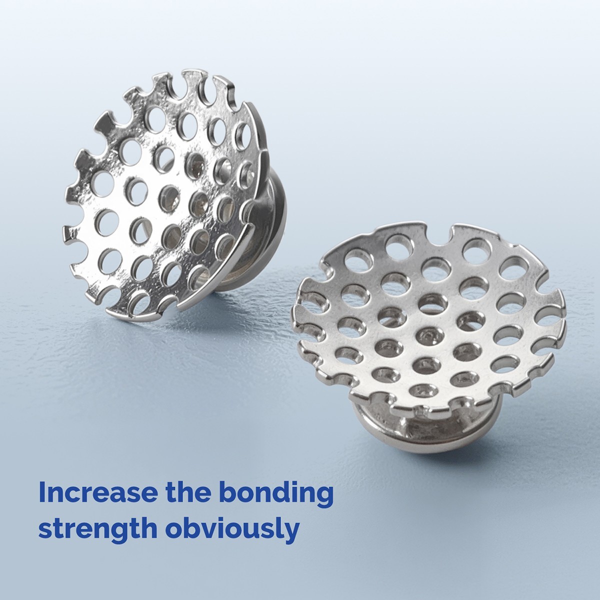 AZDENT Dental Orthodontic bondable Lingual buttons with Hole Round hollow base