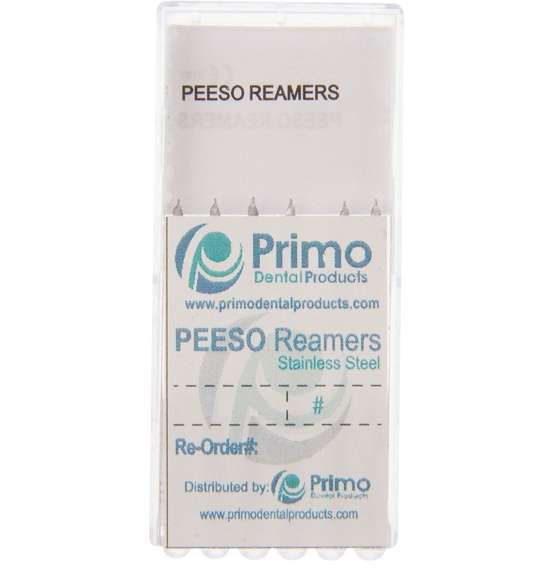 Primo #6 Peeso Reamers, 32mm, 6/Bx, Stainless Steel