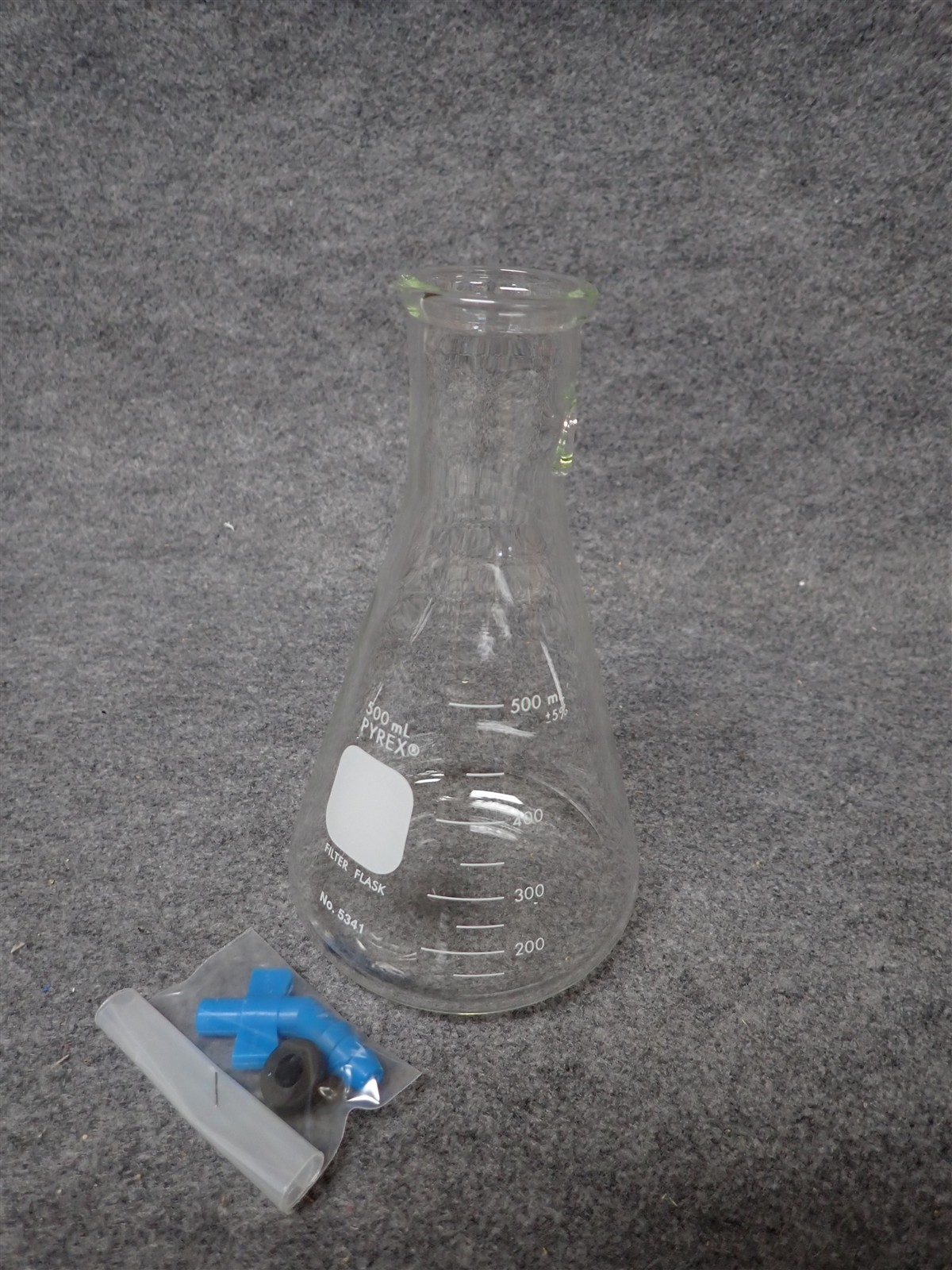 Pyrex Corning Filtering Flask 5341-500mL W/Replaceable Tubulation (EC8)