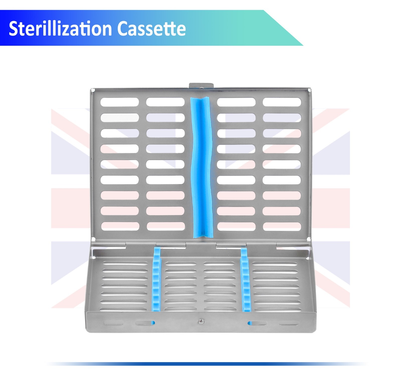 10 Pcs Sterilization Cassette Tray Hold 10 Dental Surgical Instruments Autoclave