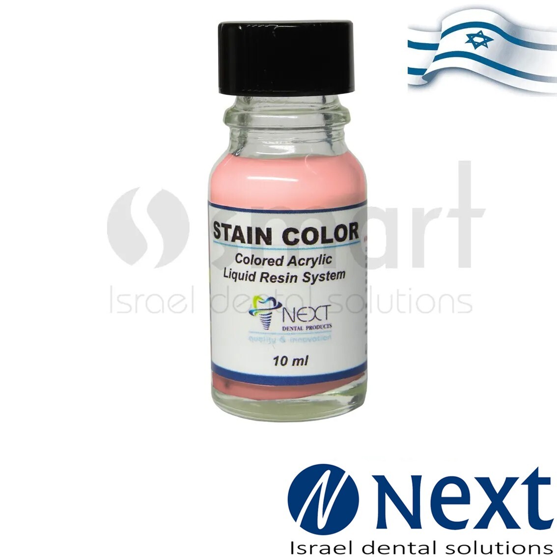 Dental Stain Color teeth shade acrylic liquid resin system Pink 10 ml Israel