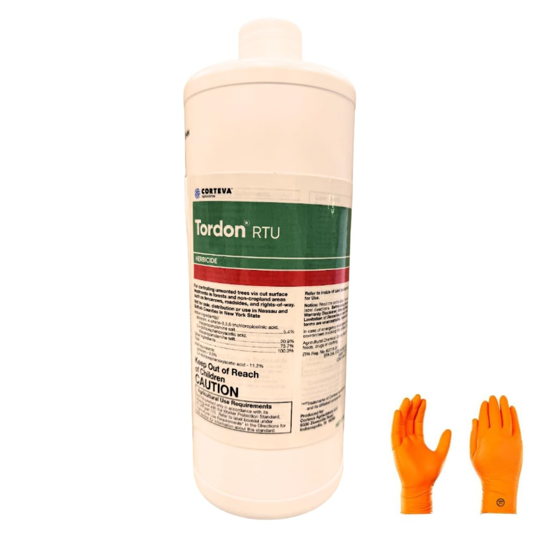 Tordon RTU : Wooden Plant Solution 1 Quart | Premium Gloves for Safe Eradica…