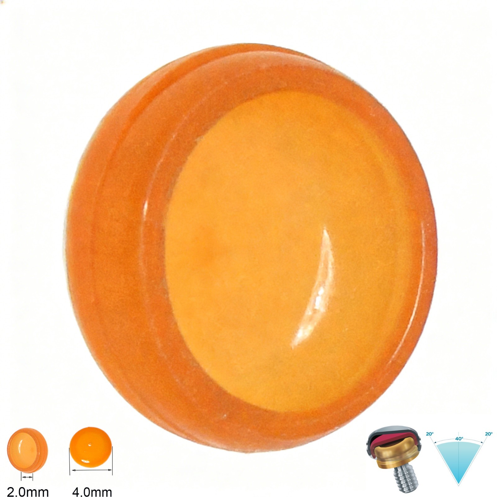 US Dental fit Zest Locator Extended Range Retention Male Cap Inserts 0.8Lbs Kit