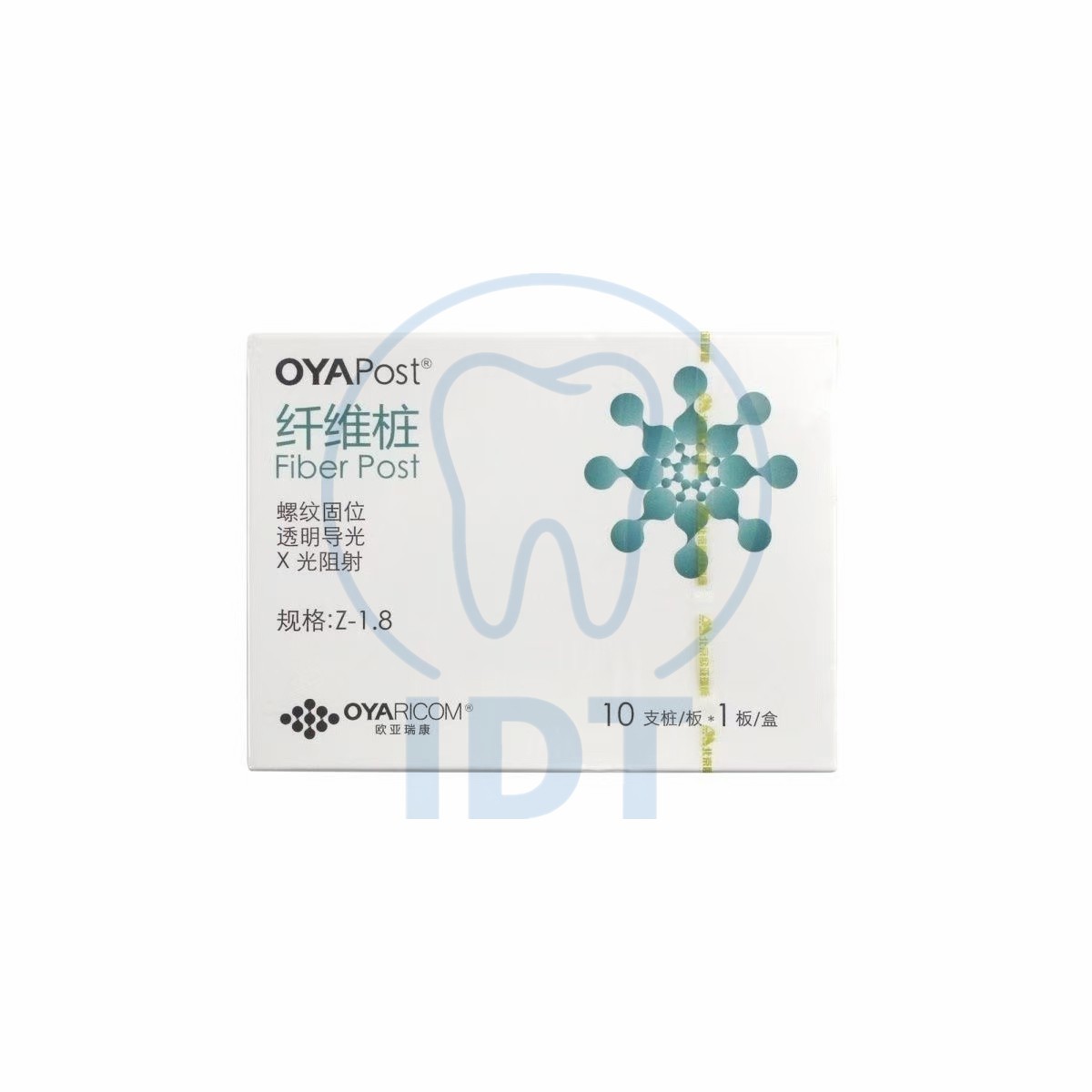 Ouyarecon Screw Thread Fiber Post 10 Pcs, Endodontic Restoration