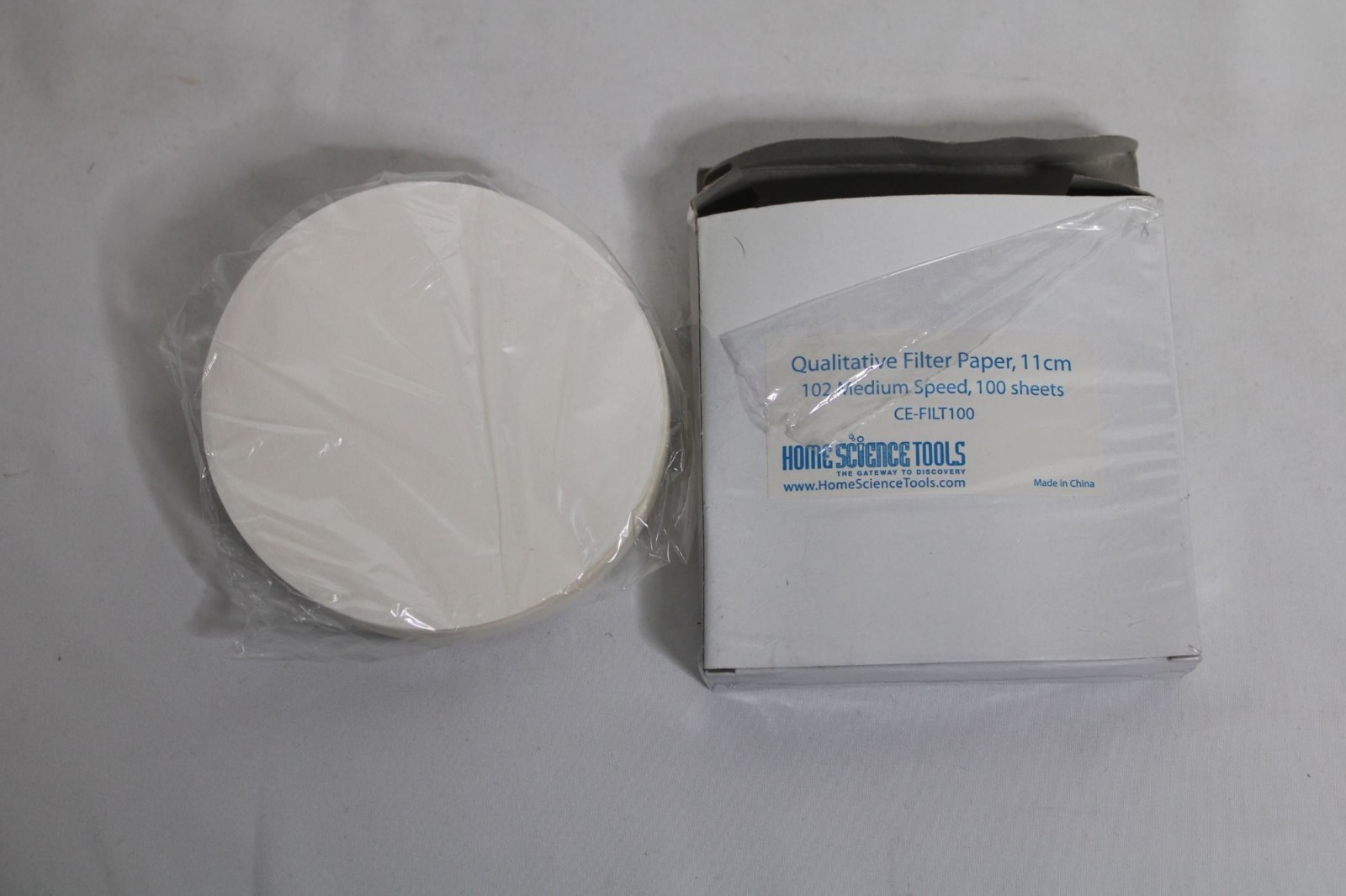 Qualitative Filter Paper, 11cm, 102 Medium Speed, 100 Sheets CE-FILT100