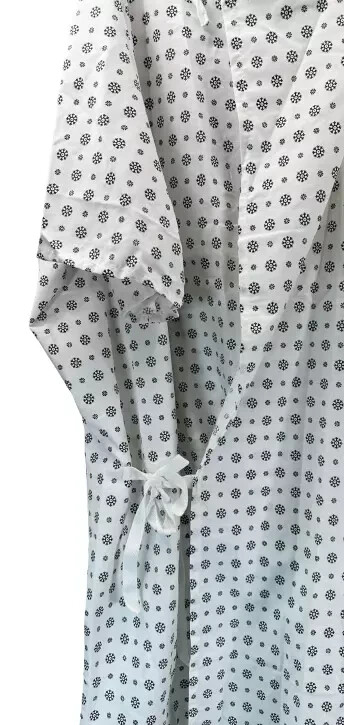 Magnus Care Unisex Nursing Clinics Hospital Cotton blend Patient Gown White O/S