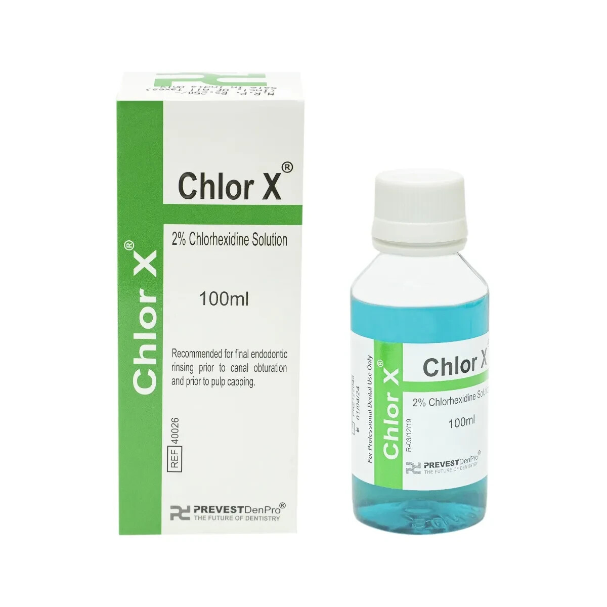 Dental CHLOR X Mouthwash 100ml Bottle a Chlore-Hexidine Solution Cavity Cleanser