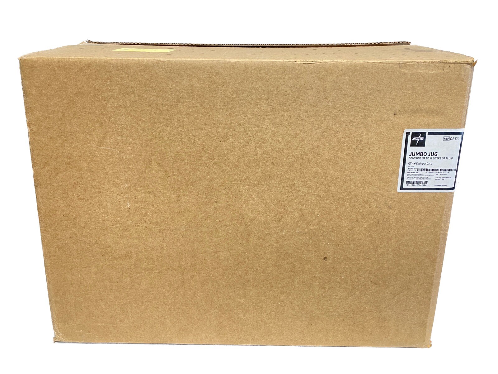 (6/Cs) MEDLINE 12L JumboJug Large Volume Suction Canister w/Patient Port OR12L B