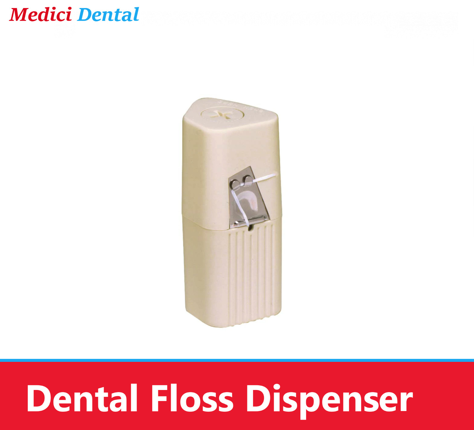 Dental FLOSS Dispenser FOR PROFESSIONAL SIZE 200 YD. REFILL – Beige, 1/Ea