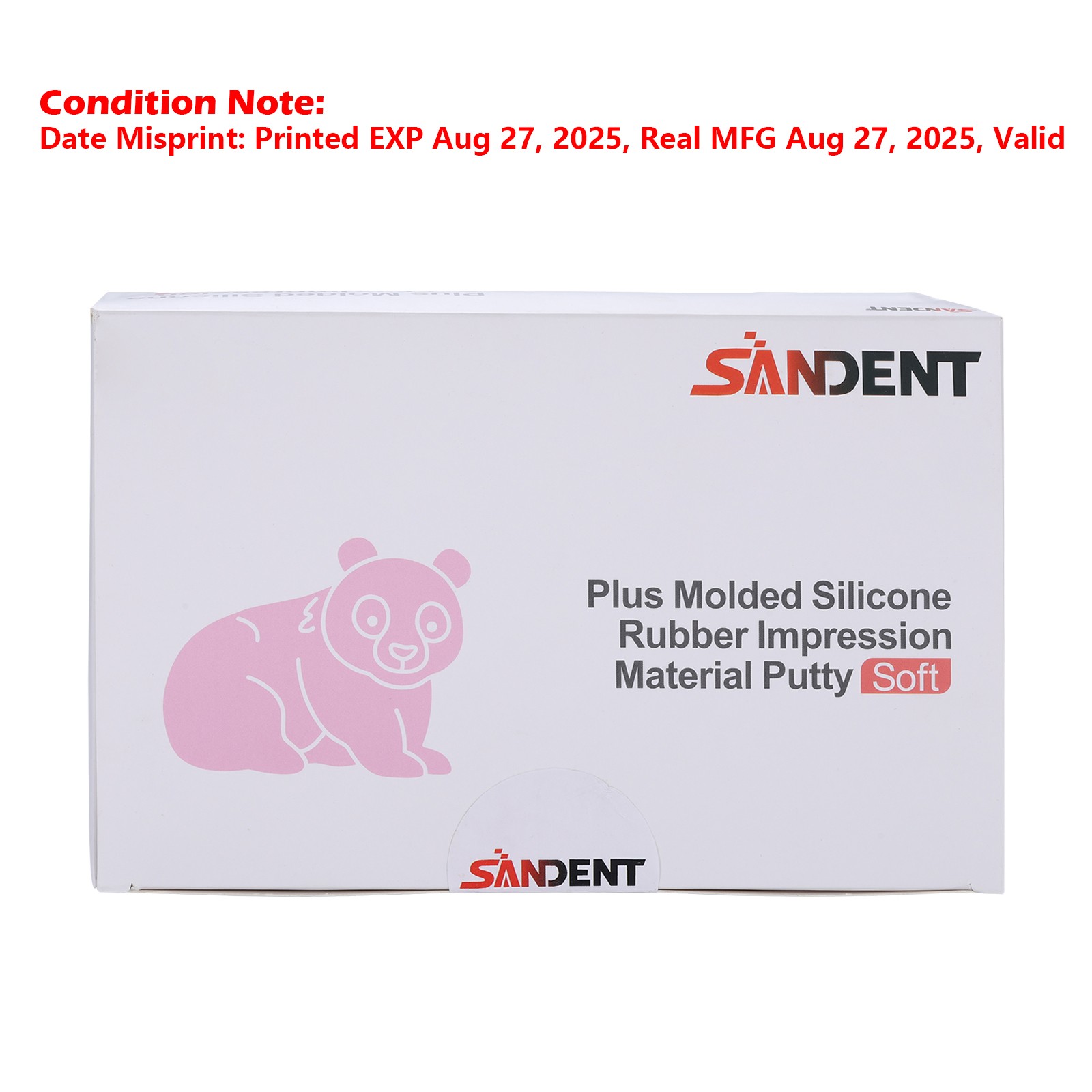 SANDENT Dental Putty PVS VPS Impression Material Base Fast Set 2x 400g