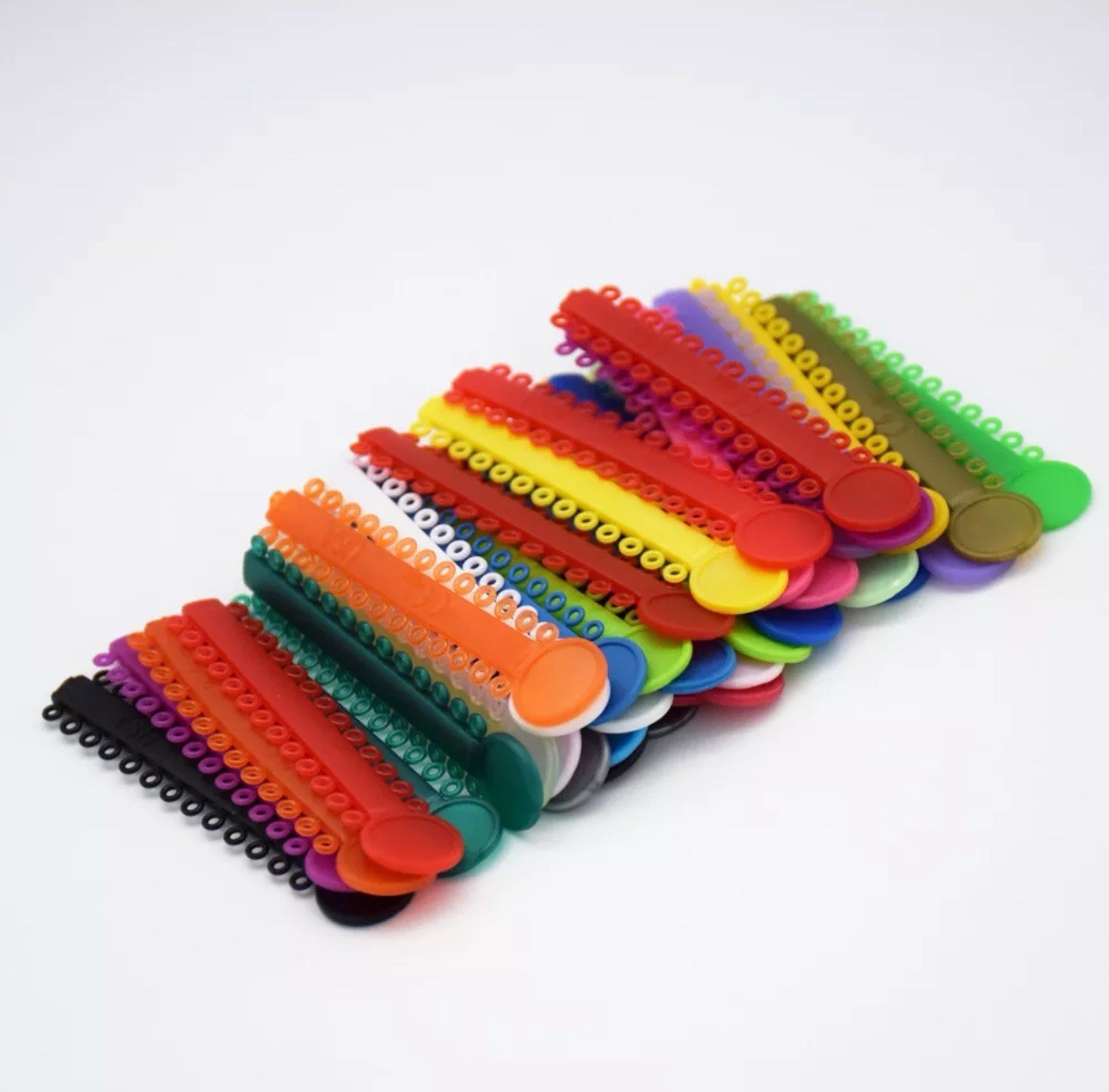 2080 Dental Ligature Rubber Ties Bands Braces Orthodontic Elastic Colored 2 Bags