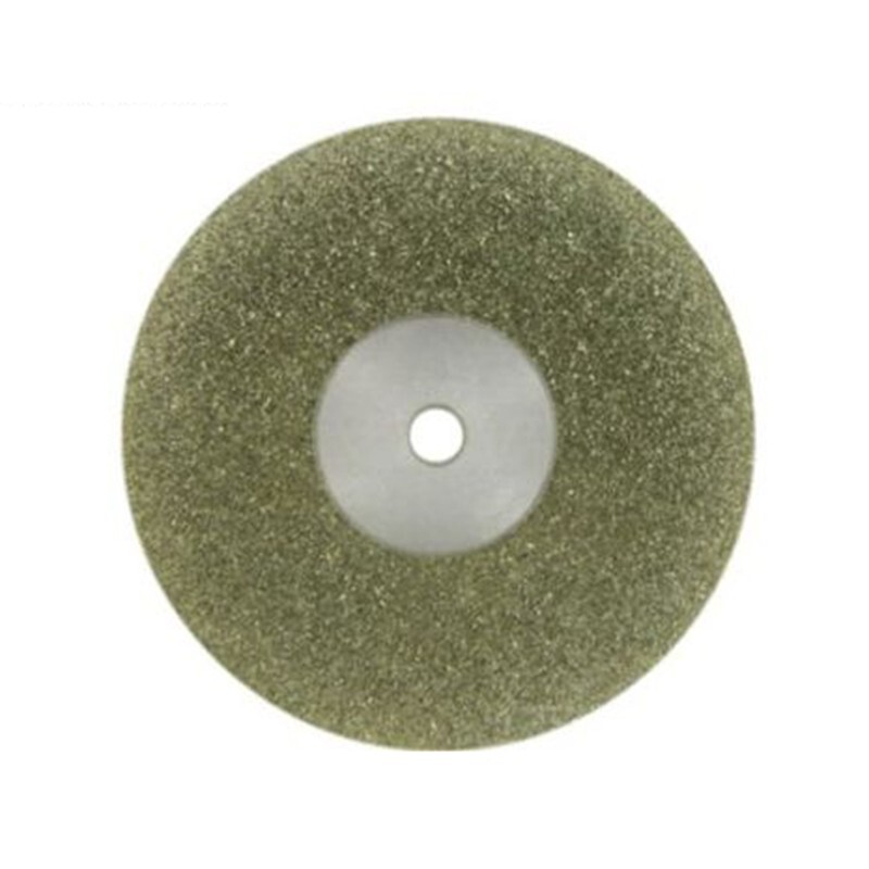 10pcs Dental Diamond Disc Single Side Grit Cutting Disk Shank Mandrel 2.35mm