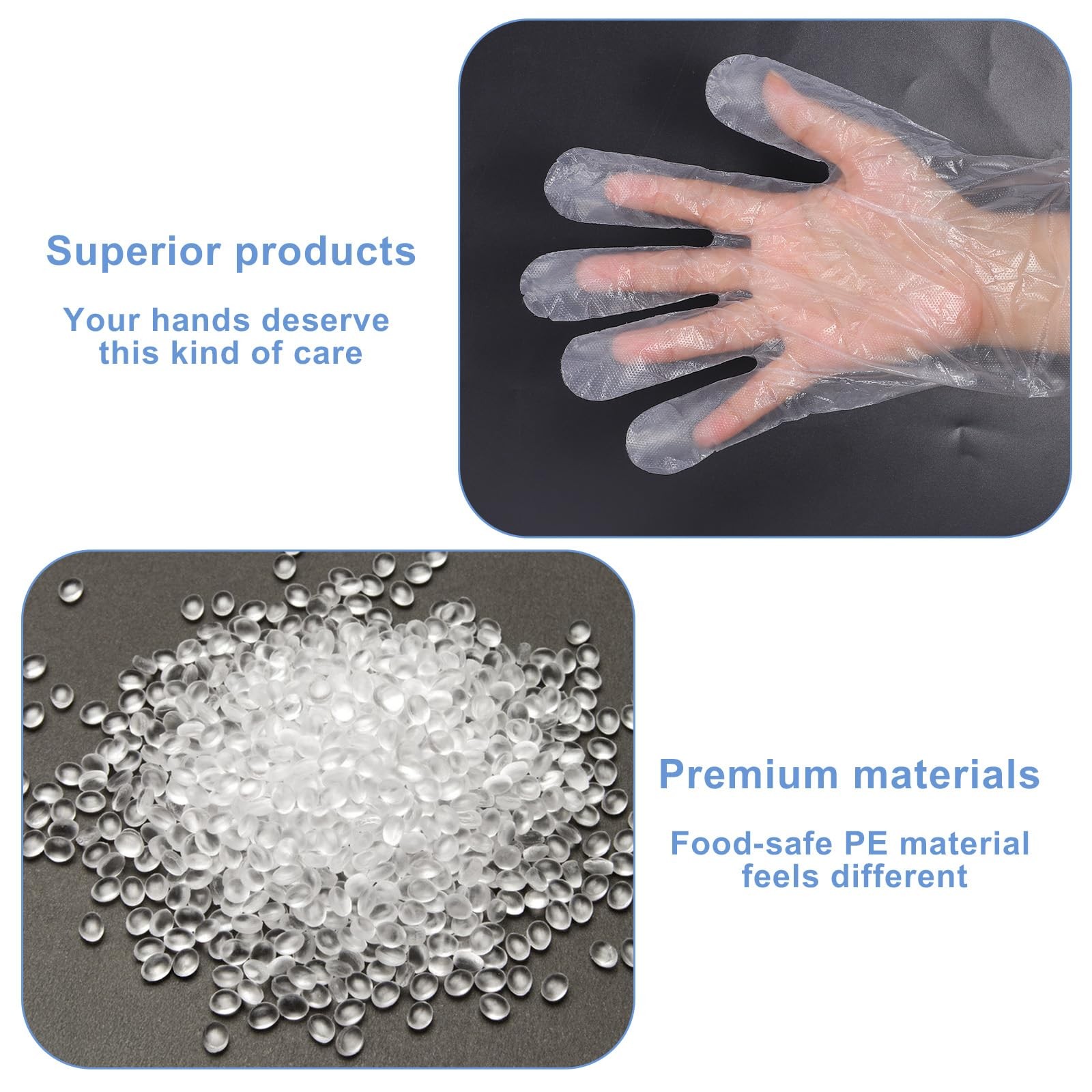 50Pcs Disposable Dressing Gutting Gloves Plastic Full Arm Shoulder Length Gloves