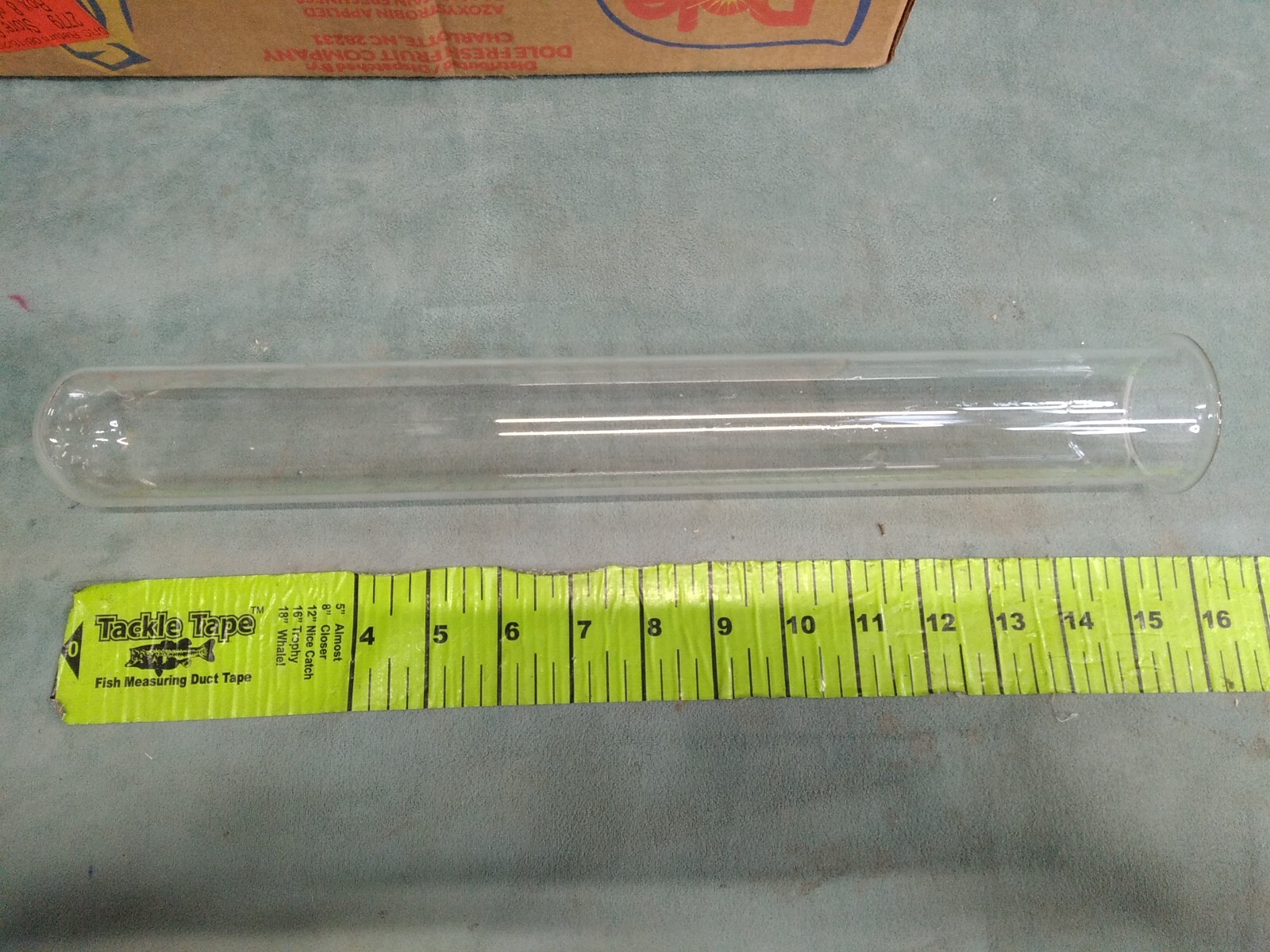 PYREX TEST TUBES 15.5 inch long x 2.5 inch round closed end used thick glass
