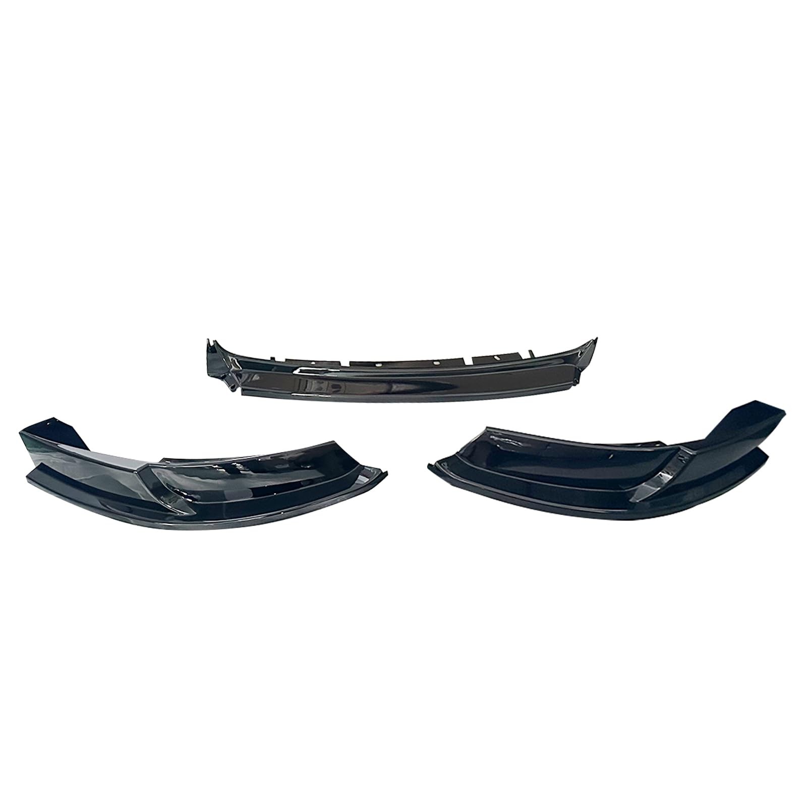 RTR Style Front Bumper Lip Splitter for 2013-2014 Mustang V6 GT Gloss Black ABS