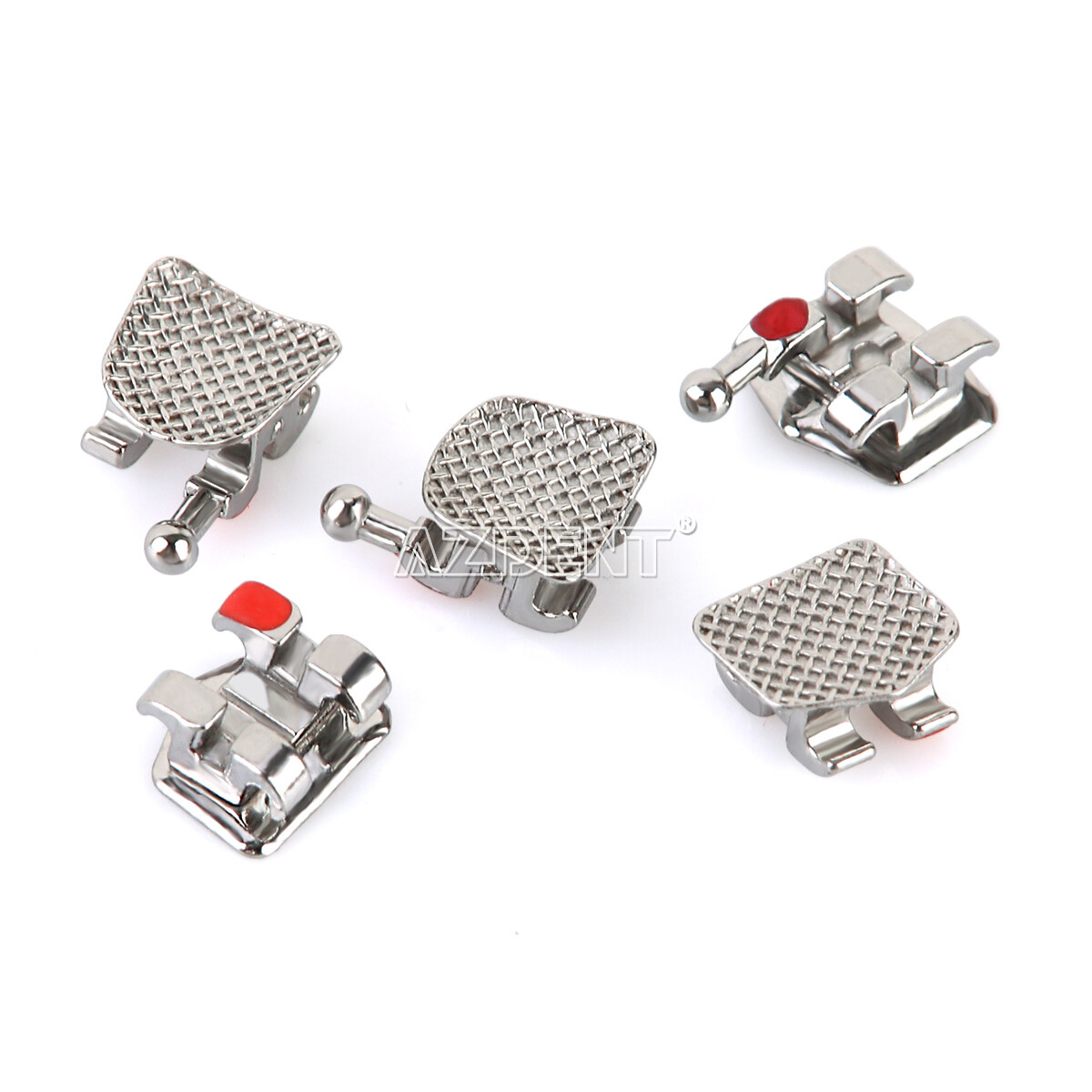 20X AZDENT Mini Brackets de ortodoncia dental Brace Roth/MBT 022/018 Ganchos 345