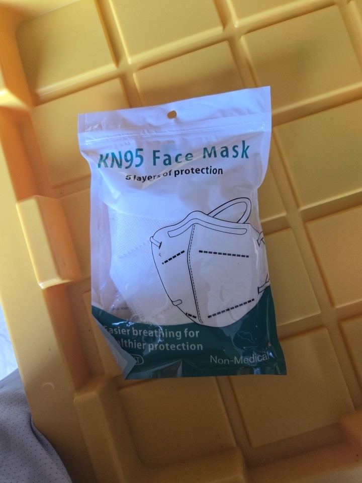 KN95 Face Mask Disposable 5-Layer Dust Protection Bulk 5 pack
