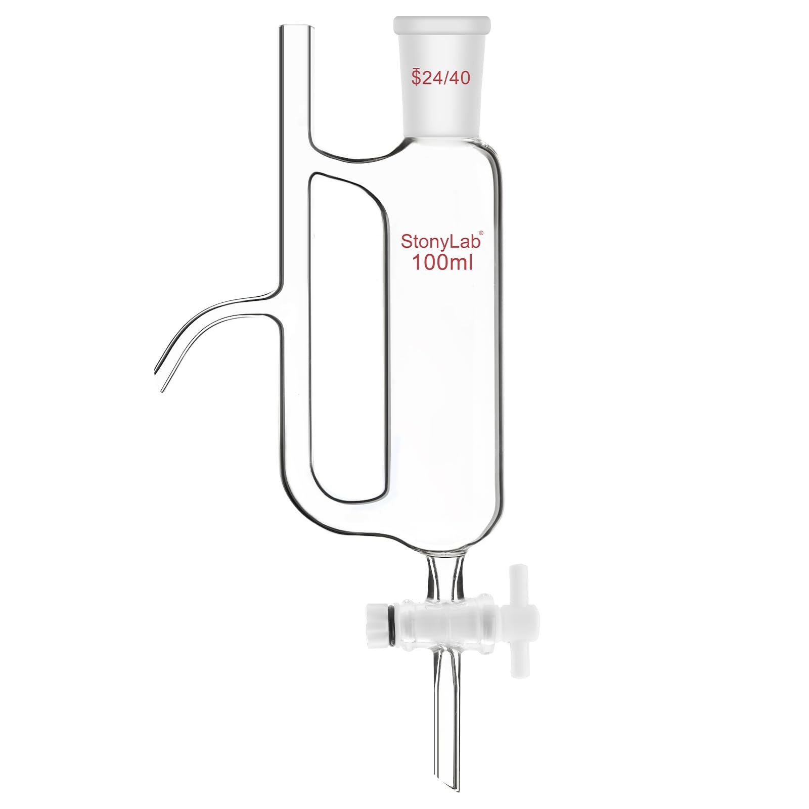 100 ml Water Oil Receiver Separator Borosilicate Glass Lab Supply 24/40 Joint