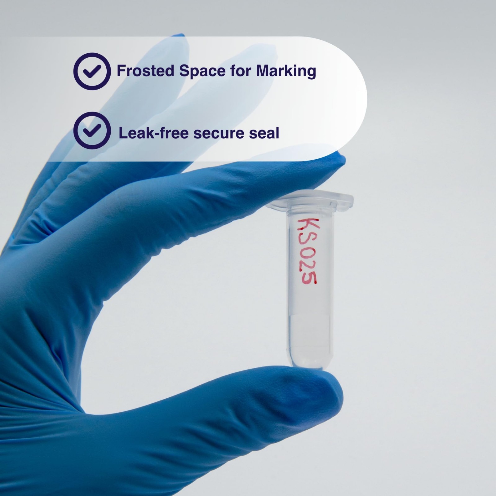 2mL Clear Snap Cap Microcentrifuge Tubes, Lab Grade Polypropylene, 1000 Pack