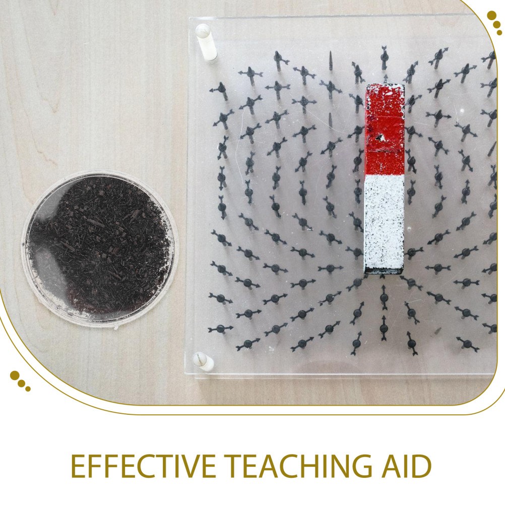 2Pcs Durable Magnetic Iron Filings Set Educational Science Toy for Classroom Use