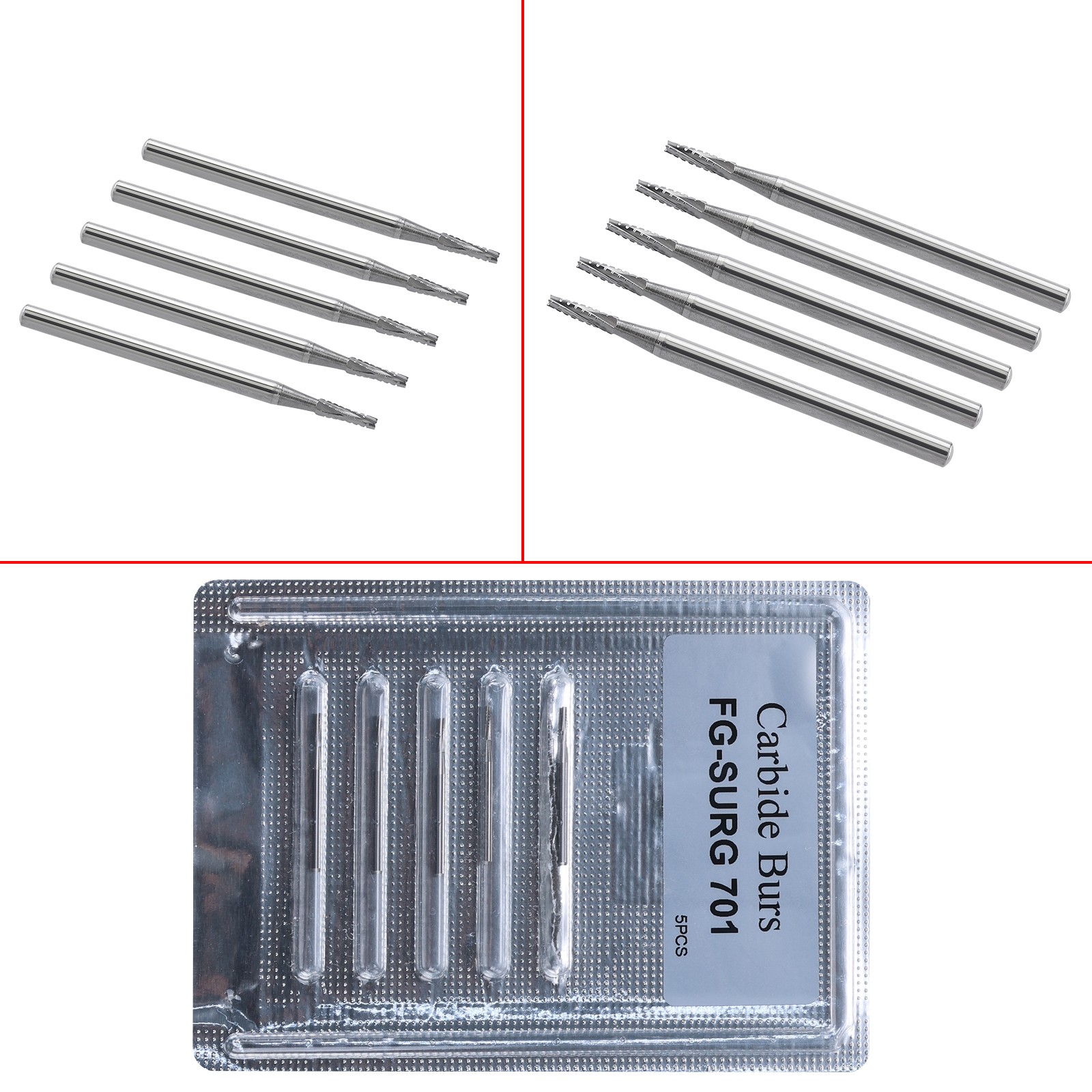 Dental Carbide Burs Surgical Bur 25mm FG SURG 701 for High Speed Handpiece ns