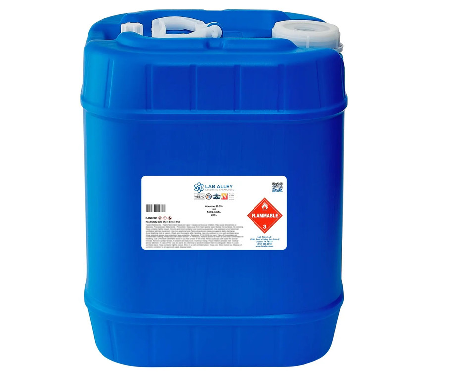 Lab Alley Acetone 99.5% Lab Grade, 5GAL !!