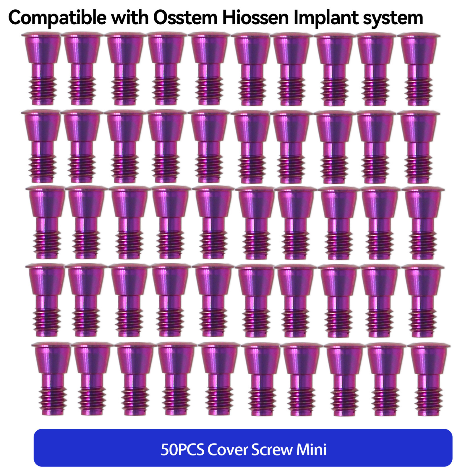 Dental Cover Screws Mini Regular for Osstem Hiossen Healing Abutment Hex 1.2