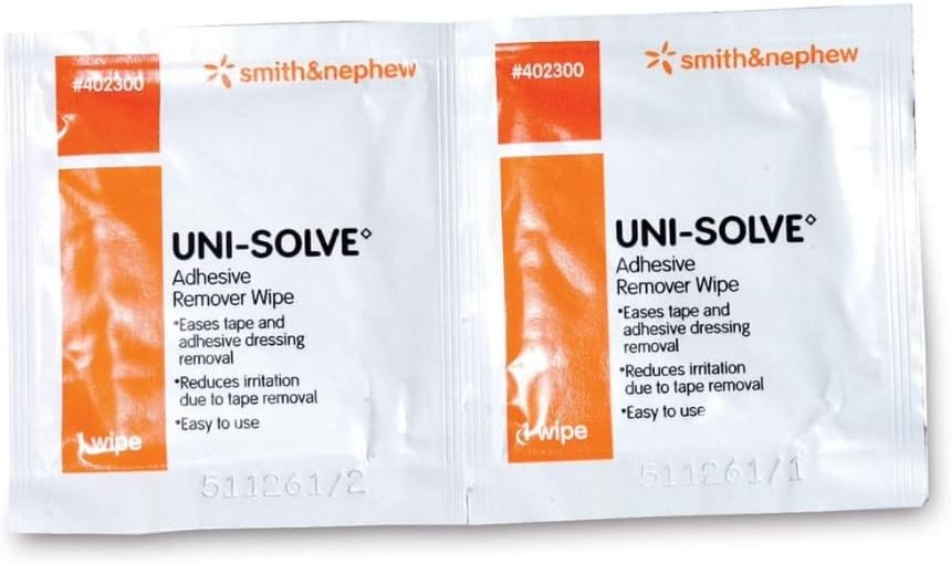 Uni-Solve Multi Use Adhesive Remover Wipes -Box of 50