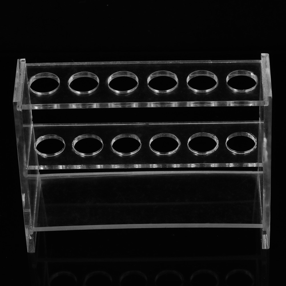 1 Set Durable Test Stand Transparent Holder with Ergonomic Design for Lab Use