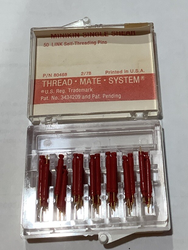 Whaledent L-512TMS Link Minikin RED Single Shear Pins Kit .017″ . 45+ in pack