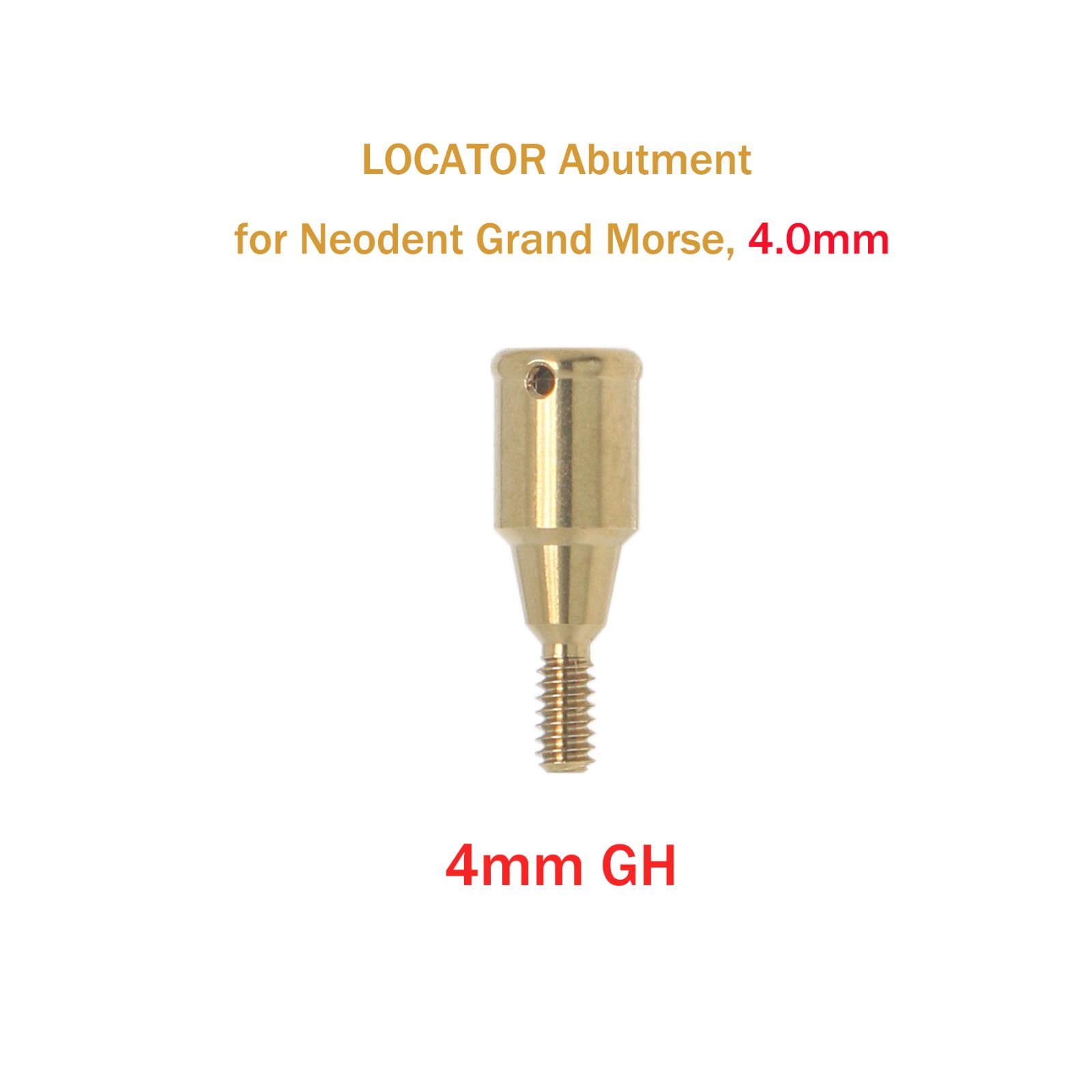 Overdenture LOCATOR Abutment Removable Anchor for NEODENT GRAND MORSE GM 1-6mmGH