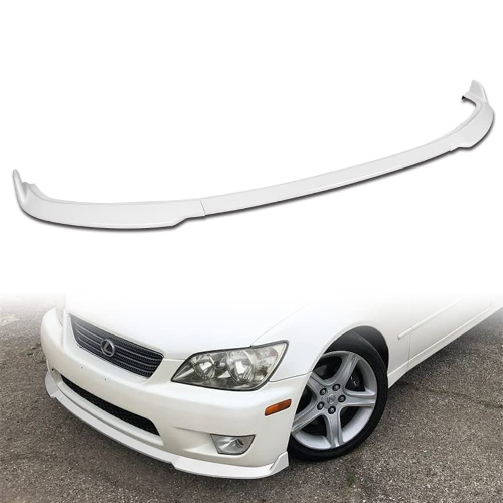 Front Bumper Lip Splitter Spoiler ABS Glossy White for 2001-2005 Lexus IS300