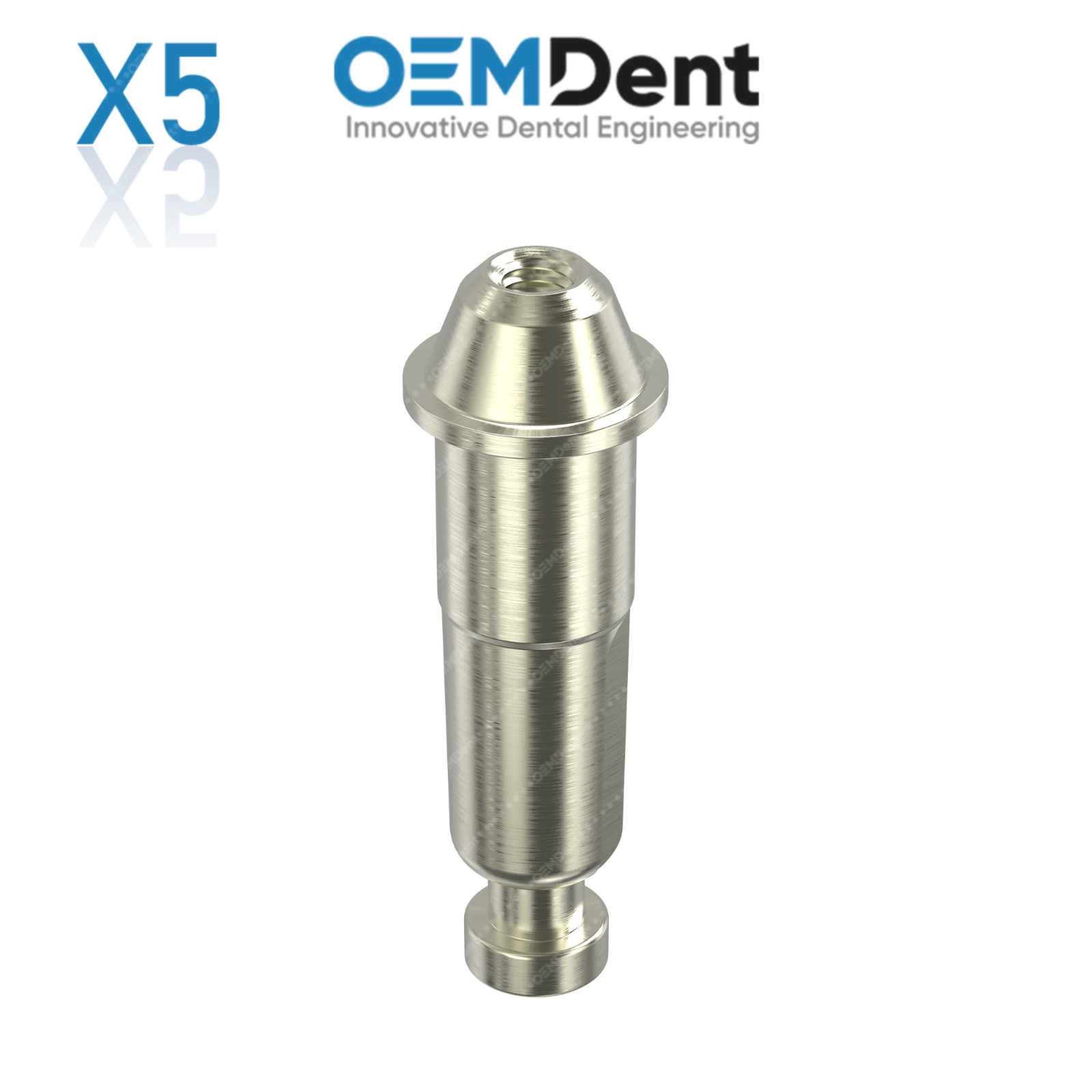 5x Dental Multi Unit Analog Ø4.8mm MIS® Seven Compatible System Lab Replicate