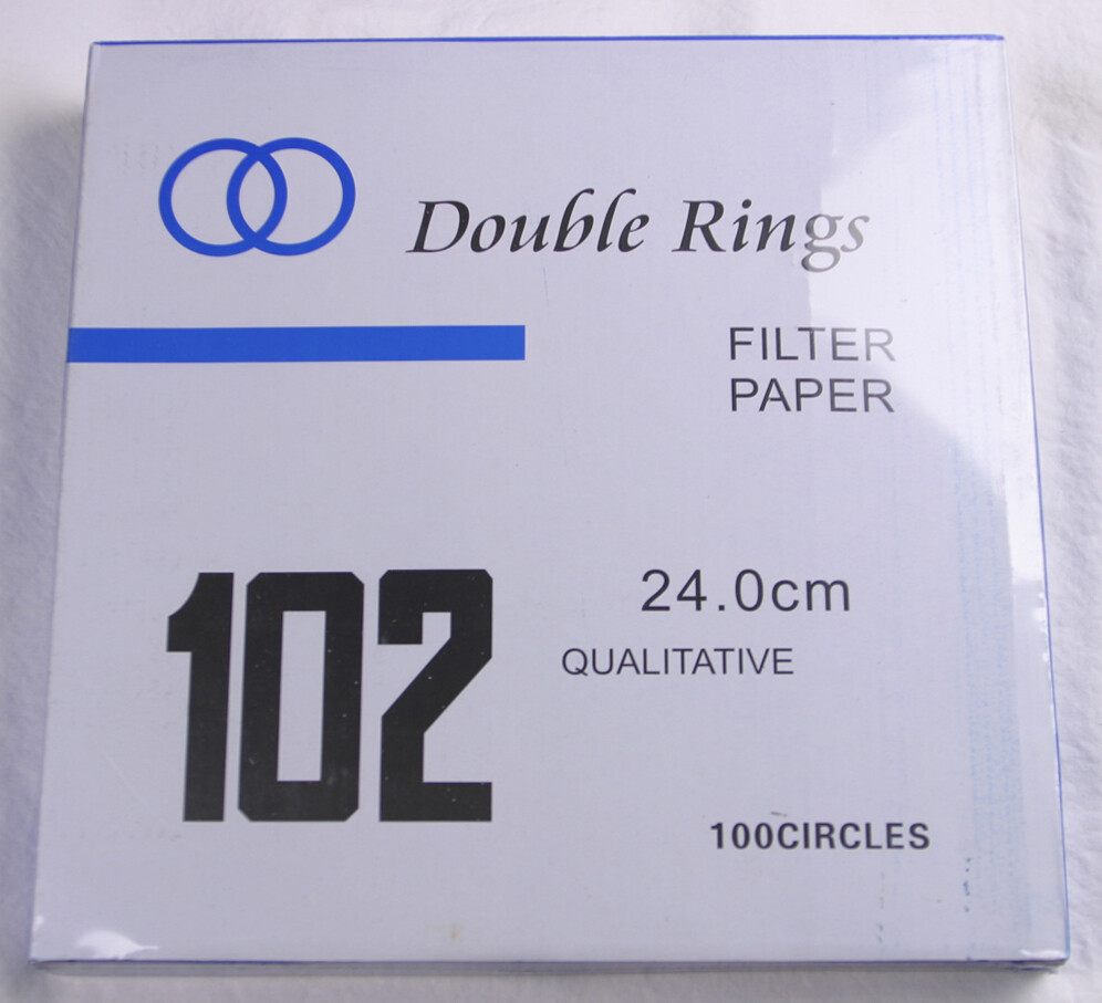 FILTER PAPER 24 cm 100 DISCS QUALITATIVE MEDIUM 102