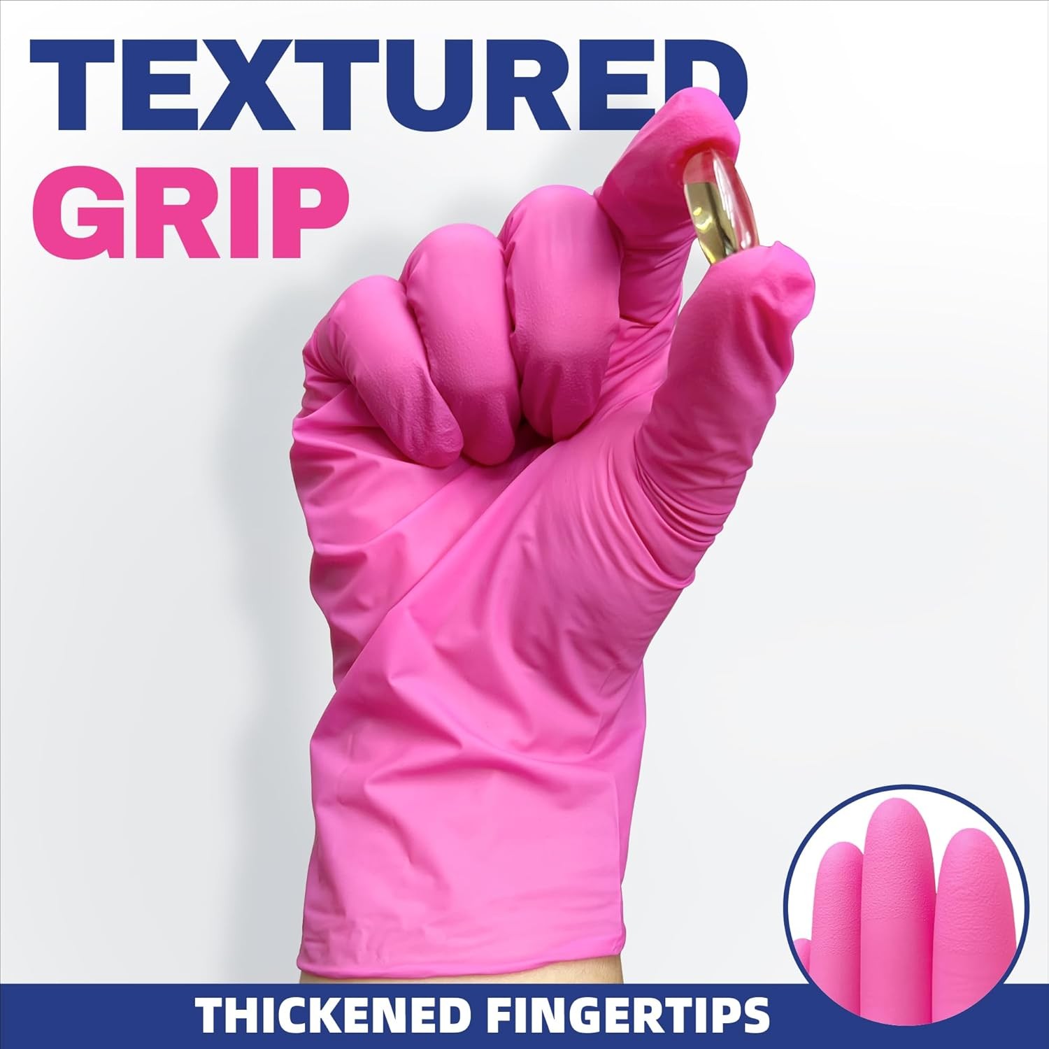 Nitrile Disposable Exam Gloves, 4Mil 100Ct Powder-Free Latex-Free Food-Safe