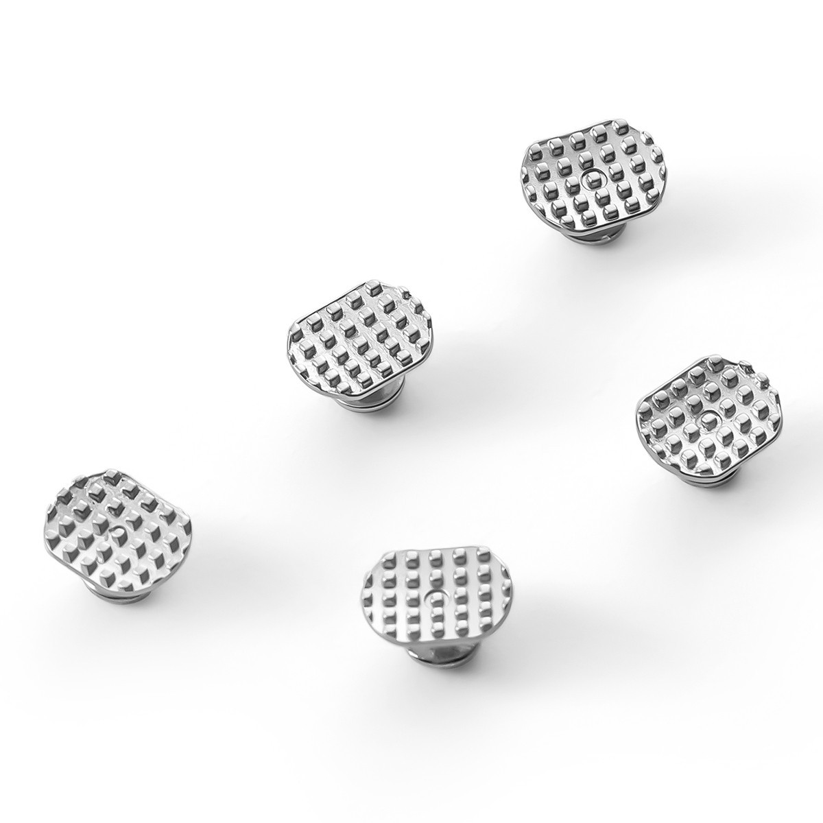 AZDENT Dental Orthodontic Metal Lingual Buttons Monoblock Bondable Rectangular