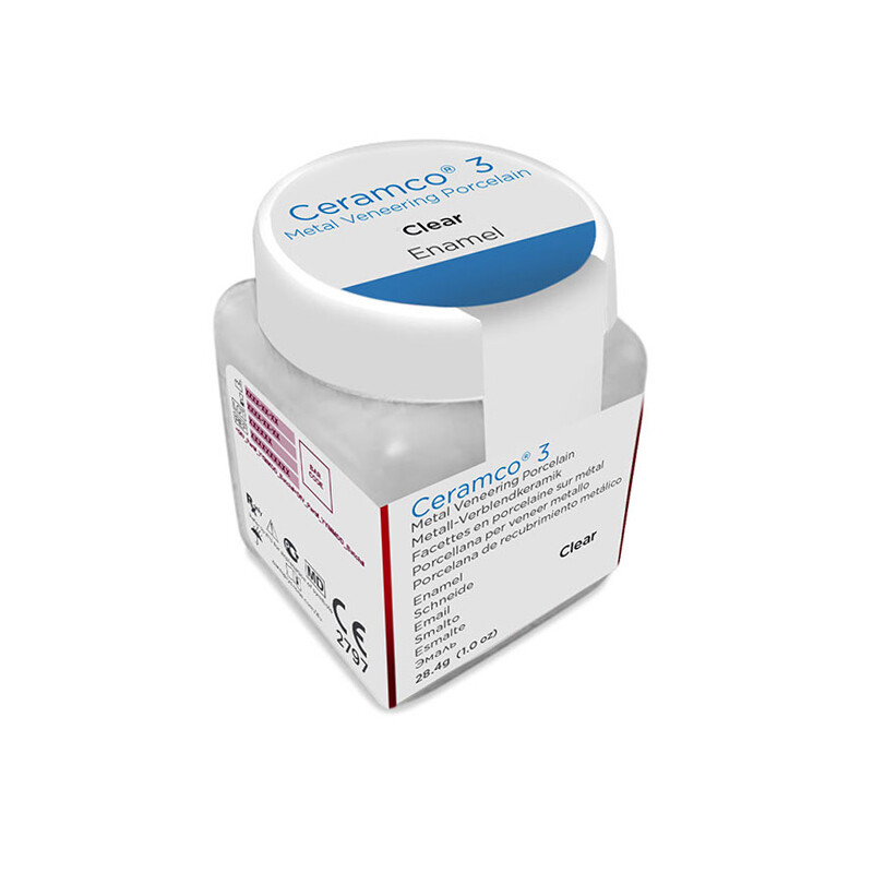 Ceramco 3 Veneering Porcelain Enamel Clear Metal Powder