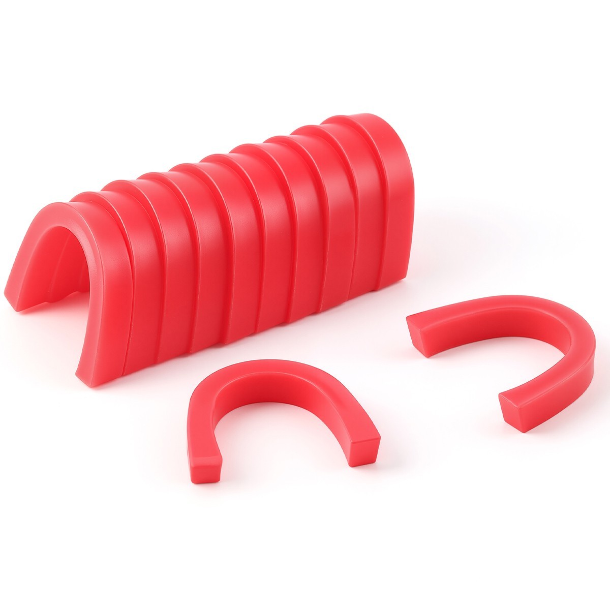Dental U Shape Wax Rim Model Base Plate Wax Occlusal Wax Casting Bite Block Red