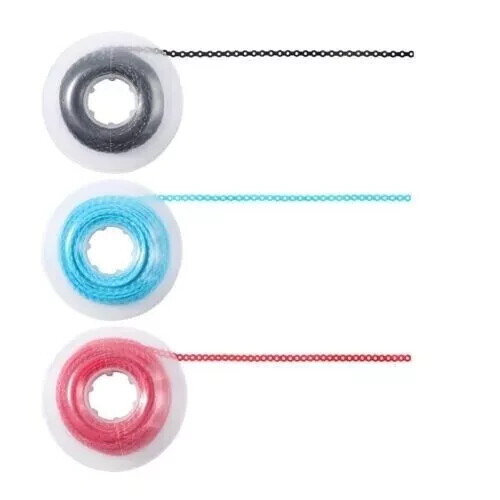 10Rolls Dental Orthodontic Elastic Power Chain Rubber Bands Ligature Chain Long