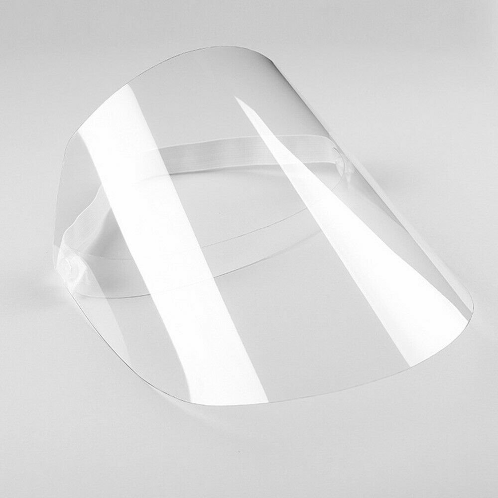 Full Safety Face Shield Guard Protector Mask Clear Head Band Elastic Reusable US
