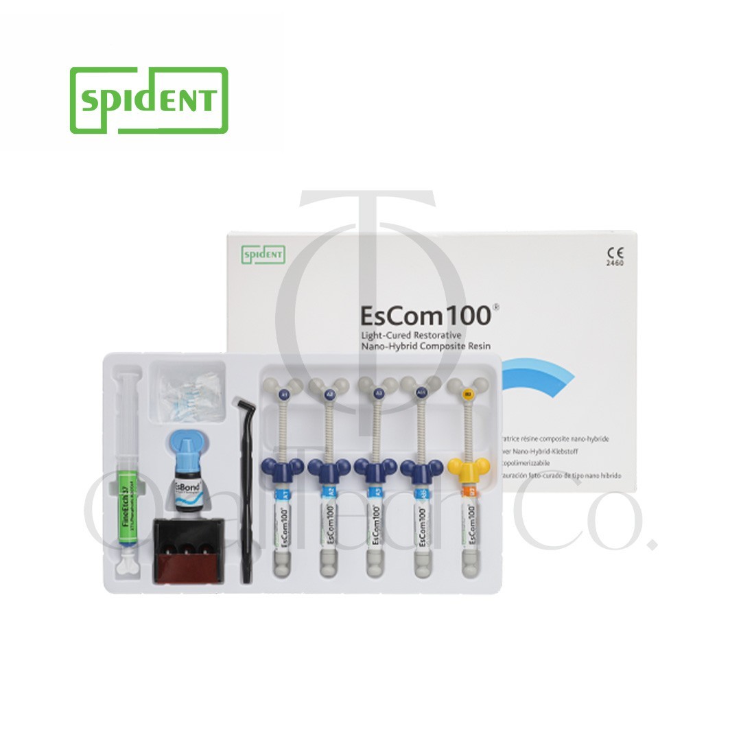 Spident EsCom100 Light-cured restorative hybrid composite resin Kit