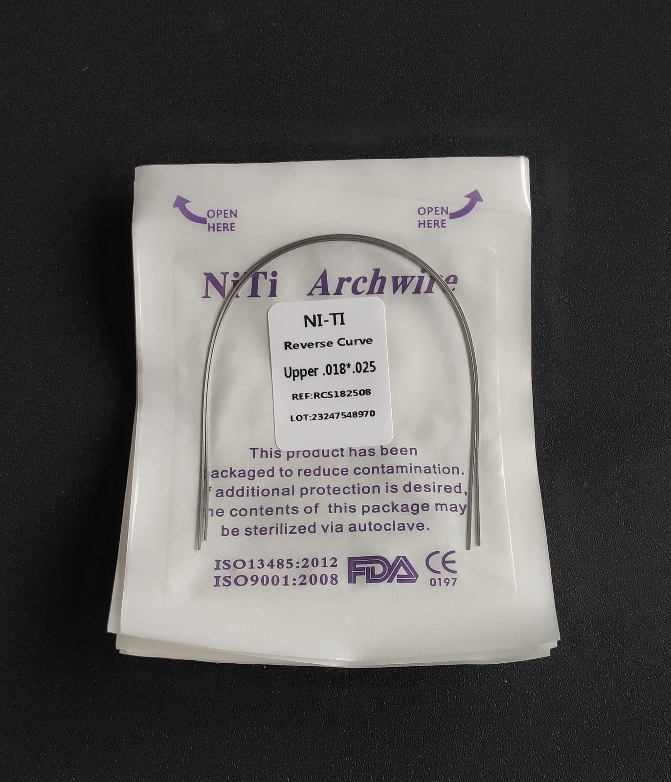 20Pack Dental Orthodontic Super Elastic Reverse Curve NITI Arch Wire Rectangular