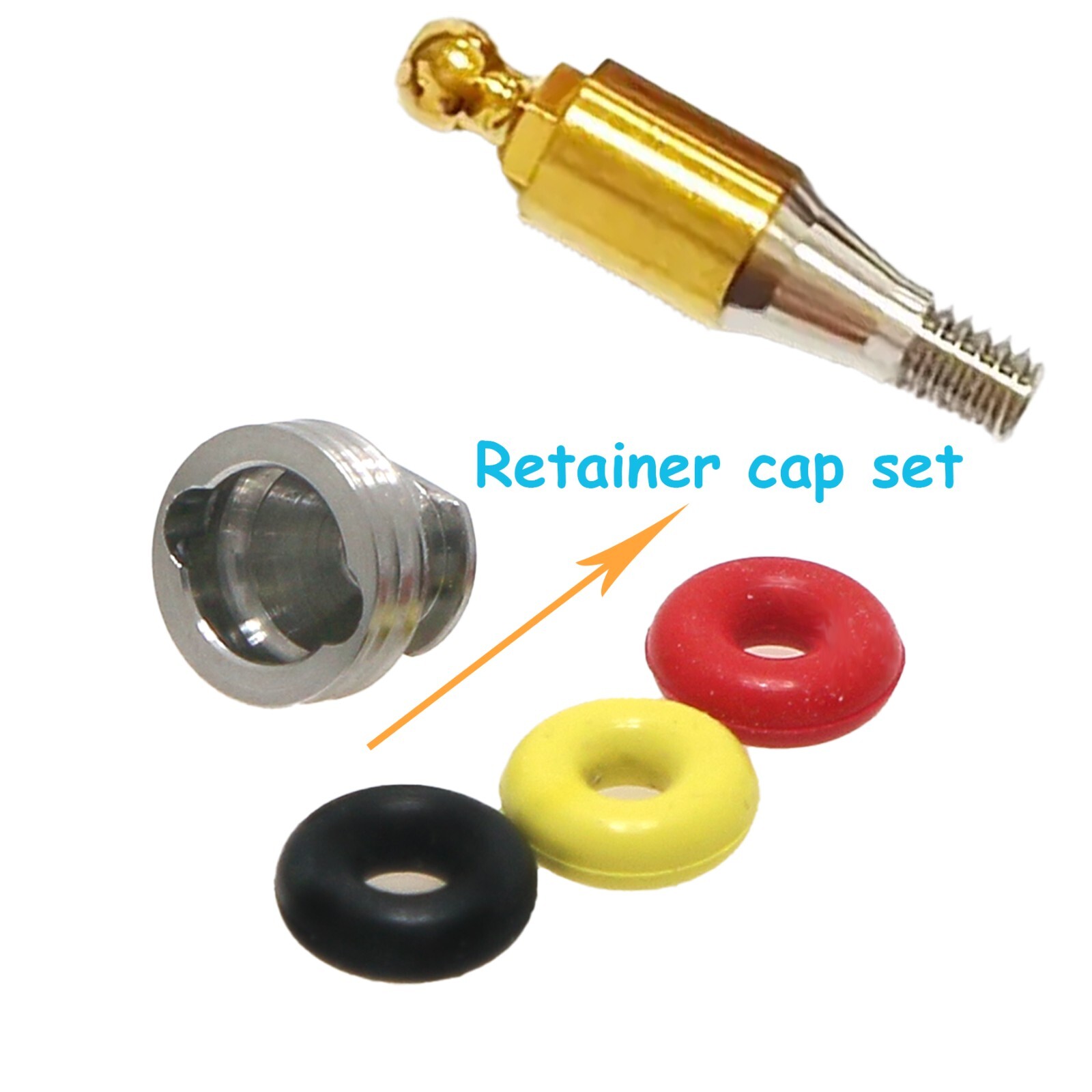 Dental Fit Hiossen/Osstem Implants Compatible Ball Abutment O-Ring Retention Cap